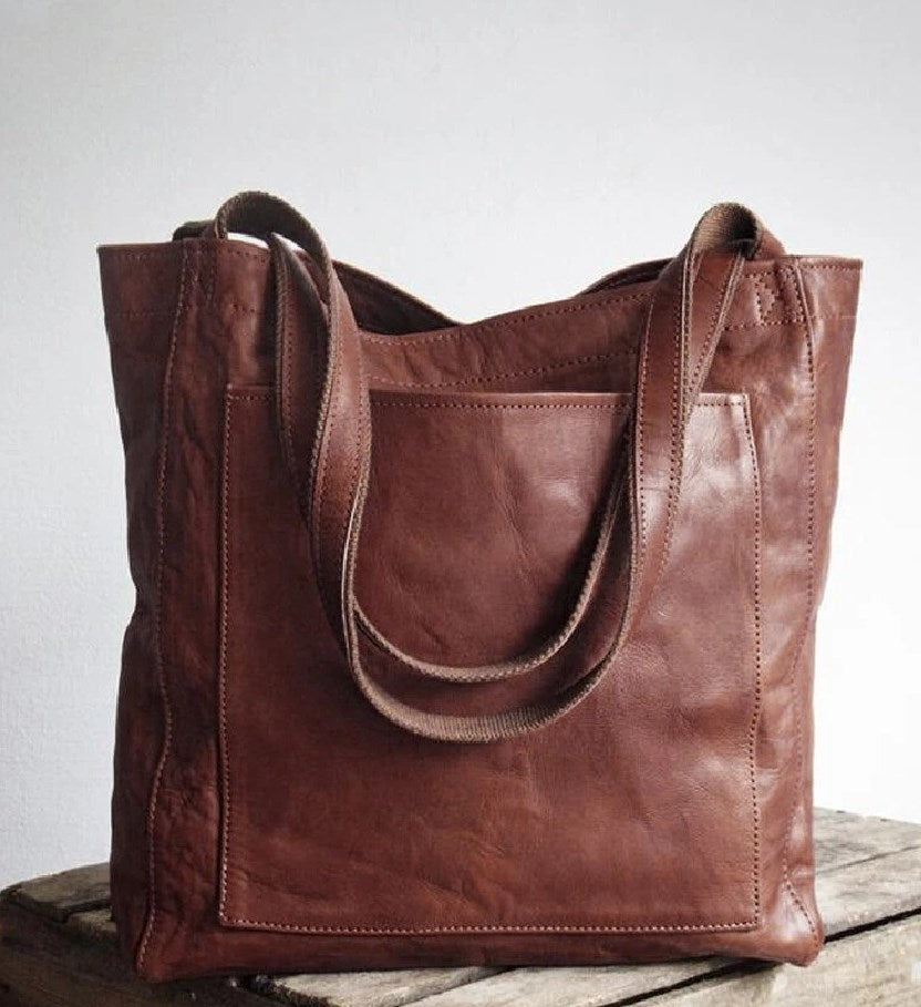 FIORENZA™ | Classic Genuine Pu Leather Tote