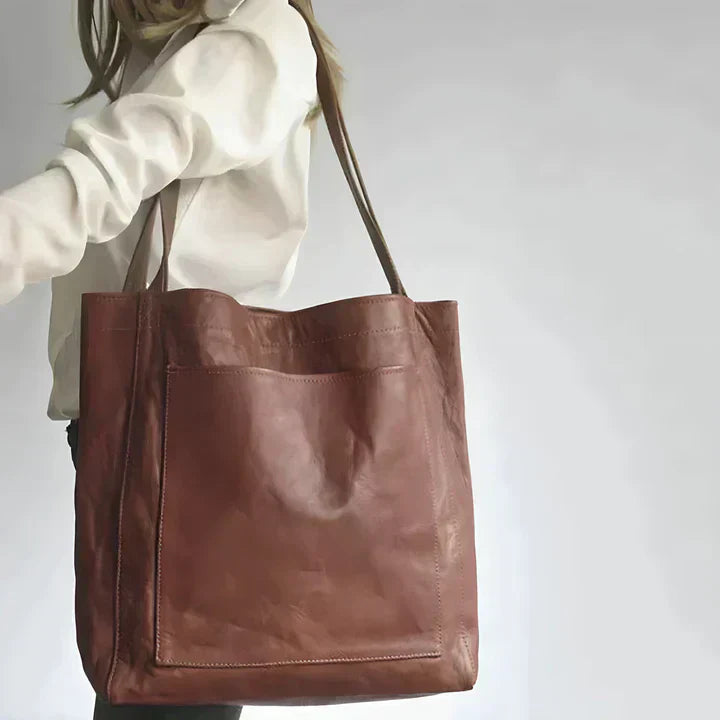 FIORENZA™ | Classic Genuine Pu Leather Tote